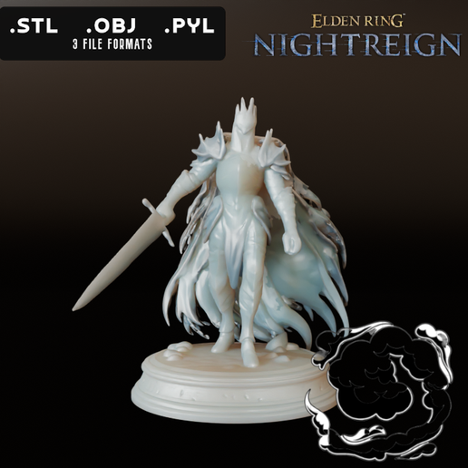 HEOLSTOR THE NIGHTLORD | ELDEN RING NIGHTREIGN | FREE MODEL | FAN MODEL 3D model
