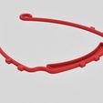 Smooth Face Shield V1 Rendering 02 - Facebook Cover Size no shield.jpg Free STL file Smoothed and Stackable V4 (NO GAPS) - More Comfortable Version of Protective Visor by 3DVerkstan・3D printing template to download