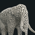 Mesh_Elephant_C-02.png 3D file Mesh Elephant・Template to download and 3D print