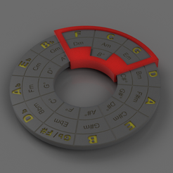 Cercle_Quintes-v26.png Archivo STL Círculo de quintas / Cercle des Quintes・Design para impresora 3D para descargar