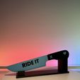 image0-10.jpeg Lights Out Knife Display | “ RIDE IT ” | Josh Hammond Inspired | Dark Romance 3D Print Decor