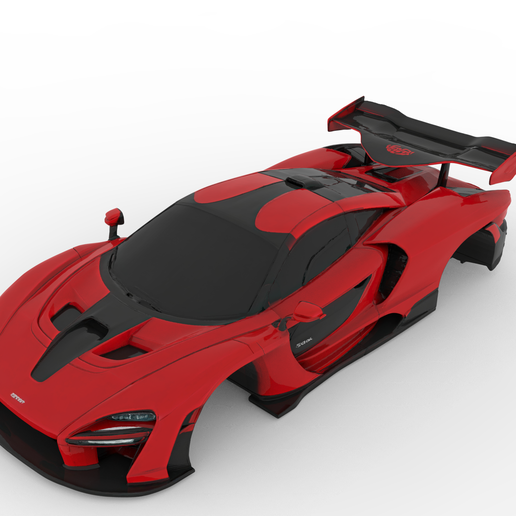 McLaren Senna 2018 – Detailed 3D Car Body Model
