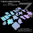 TECHSCAPE-6mm-City-Streets.png TECHSCAPE - 6mm - Concrete Jungle (Hexless Battletech Terrain)
