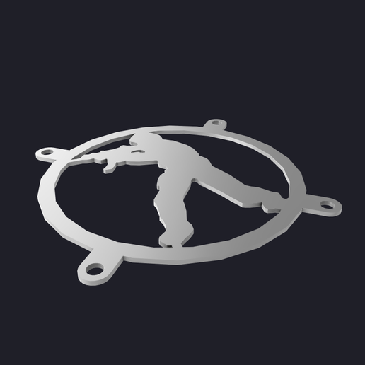 🎮 Counter-Strike Global Offensive PC Fan Cover 3D MODEL・ 3D 3D baskı ...