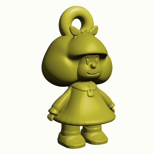 Mafalda, Kino keychain 3D model