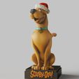 Scooby-Doo.2138.jpg Fichier STL Scooby-Doo-chien- Noël - pose debout canine-FANART FIGURINE・Plan pour imprimante 3D à télécharger