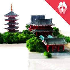 mw-asakusa1-08.jpg Free 3D file Asakusa Senso-ji Temple・3D printer design to download