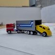 1.jpeg Optimus Prime Hot Wheels Trailer Add-On | 1:64 Scale Matchbox Compatible | Porte arrière fonctionnelle + Rampe