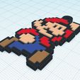 Foto-Mario-3.jpg Mario pixel art style keychain