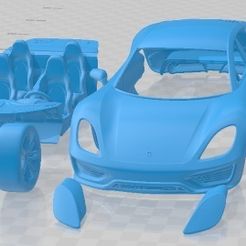 Porsche-960-Turismo-2021-Partes-1.jpg Fichier 3D Porsche 960 Turismo 2021 Printable Car・Plan imprimable en 3D à télécharger