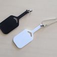 20230226_145956.jpg Pickleball Paddle (Blade Shape with Open Throat) Keychain
