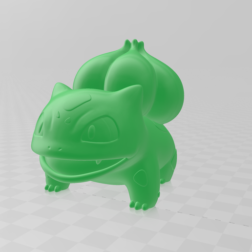 Archivo STL Bulbasaur a tamaño real 🐉 ・Objeto de impresión 3D para ...