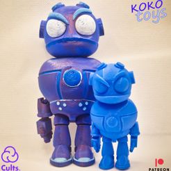 6.jpg Fichier STL ROBOT MIGNON À IMPRIMER SUR PLACE ARTICULÉ・Objet pour imprimante 3D à télécharger