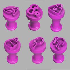 STL file Marker stamps for sweets and brigadeiros - Bita・3D printer model  to download・Cults