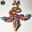 3.png Fichier STL SERPENT VOLANT, QUETZALCOAT, SERPENT AILÉ, ANIMAL DE COMPAGNIE ARTICULÉ FLEXI WIGGLE, IMPRESSION EN PLACE, SERPENT FANTASTIQUE・Idée pour impression 3D à télécharger