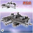 1-PREM.jpg Large Asian riverside village set with wooden houses and tower (10) - Asian Asia Oriental Angkor Ninja Traditionnal RPG Mini