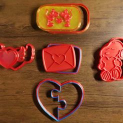 1.jpeg 9 Valentine's Day Cookie Cutter and Stamp - 9 Cortantes día de San Valentín