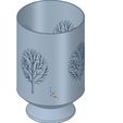 vase52-10.jpg nature style vase cup vessel v52 for 3d-print or cnc