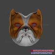 Bulldog_Mask_Cosplay_STL_08.jpg Bulldog Mask STL File Halloween Cosplay Helmet 3D Printable