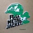 chaqueta-metalica-full-metal-jacket-cartel-letrero-impresion3d-cartel-logotipo.jpg The Metal Jacket, Full Metal Jacket, poster, sign, 3d printing, signboard, logo