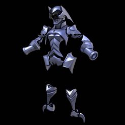 tbrender.jpg Free 3D file Kingdom Hearts - Aqua Armor・Template to download and 3D print