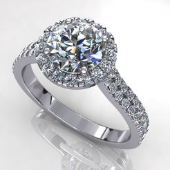 1.jpg STL file Diamond Wedding Ring R58・3D printing model to download