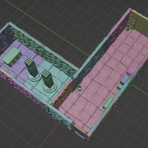 🎲 Rectangular Dungeon・Free STL File for ・Cults