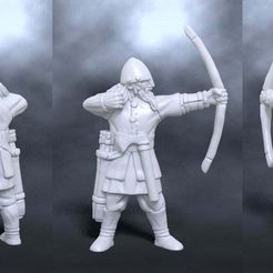 nord_bowman.jpg Download free STL file Medieval nordic bowman archer • Model to 3D print, smithsofurth