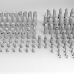 Munitions.687.jpg Free STL file Interstellar Army Cannon Shells・3D print design to download, Mkhand_Industries