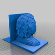 Einstein-Bookend-Left.png Free STL file Einstein Bookends (Left and Right)・3D printing model to download