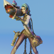 5.png MODELO JINX ARCANE / LEAGUE OF LEGENDS - ARCHIVOS STL Y OBJ PARA IMPRESORA 3D
