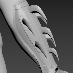 15.png Shredder from TMNT forearms part  3D print model