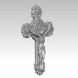 jesus_10.jpg Jesus on the cross Benedictine Medal 3D model