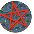 Pentacle-pentagramm-10-v4-04.png Hagan magic pentaclen activate the deck divination on tarot cards witch  altar part pt-10 3d-print and cnc