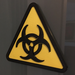 Capture d’écran 2017-02-28 à 09.57.51.png Free STL file Biohazard Door Sign・3D printable model to download