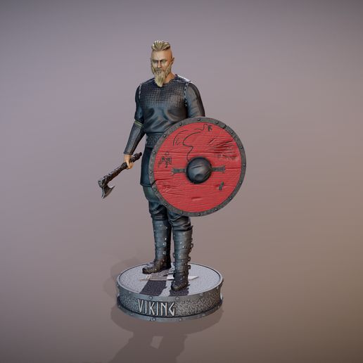 👾 vikings ragnar lothbrok・ STL File for 3D printing・Cults