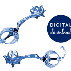 Starseeker-Launch-Digital.png Star Seeker Keyblade STL FILES [Kingdom Hearts]