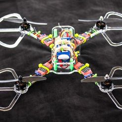 Quad4_preview_featured.jpg Free STL file Simple, Easy Quadcopter/FPV Racing Drone・3D printer model to download