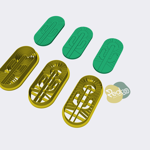 3 Cutter Polymer Clay - Cactus 3D model