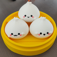 Kawaii Dim Sums in a Cute Basket