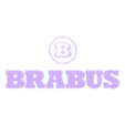 BRABUS logo.stl MERCEDES BRABUS RIM & KEYCHAIN