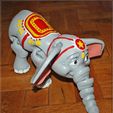 Cute Flexi Print-in-Place Circus Elephant