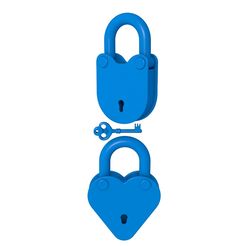 874545455.jpg Fichier 3D Cœur de cadenas / Cadenas・Objet pour impression 3D à télécharger