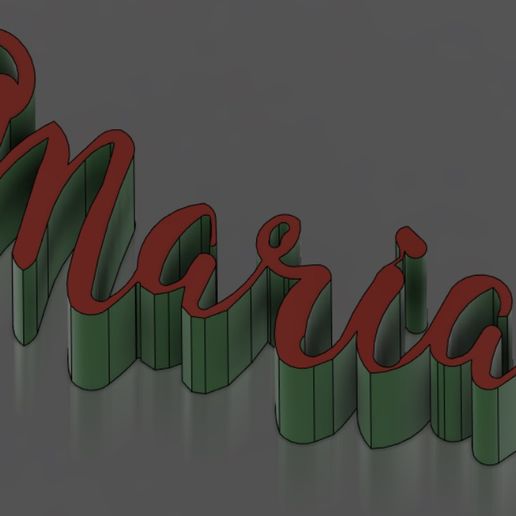 Maria -Name Keychain 3D model