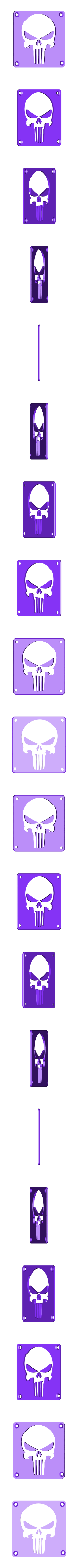 Punisher_Plate.STL Punisher LED Light/Nightlight