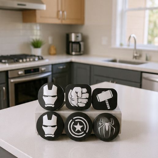 🦸‍♂️✨ Marvel Coasters - STL for 3D Printing ✨🦸‍♀️
