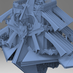 untitled.366.png Fichier OBJ Cathédrale du Roi Arthur Monolithe flottant・Modèle à télécharger et à imprimer en 3D, aramar