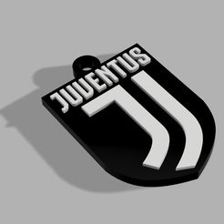 Keychain-Juventus-11.jpg Fichier STL Porte-clés - Juventus・Objet imprimable en 3D à télécharger