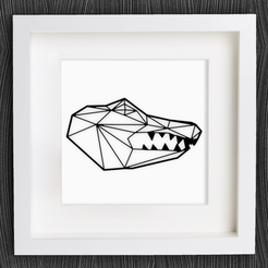 Capture d’écran 2018-01-02 à 12.22.46.png Archivo STL gratis Cabeza de cocodrilo de Origami personalizable・Modelo imprimible en 3D para descargar