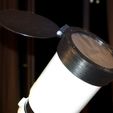 Filter_attached_to_lens.jpg Solar eclipse photography filter holder for Baader AstroSolar filter, fits 85mm diameter lens